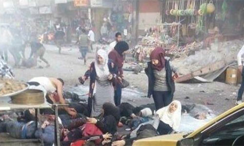 Terroristas atacan un mercado en Damasco con cohetes Terroristas atacan un mercado en Damasco con cohetes desde Ghouta Oriental